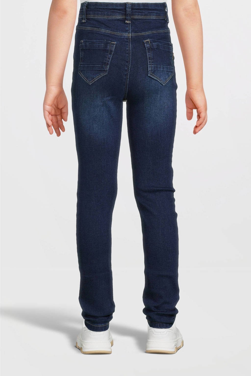NAME IT high waist skinny jeans NKFPOLLY dark blue denim