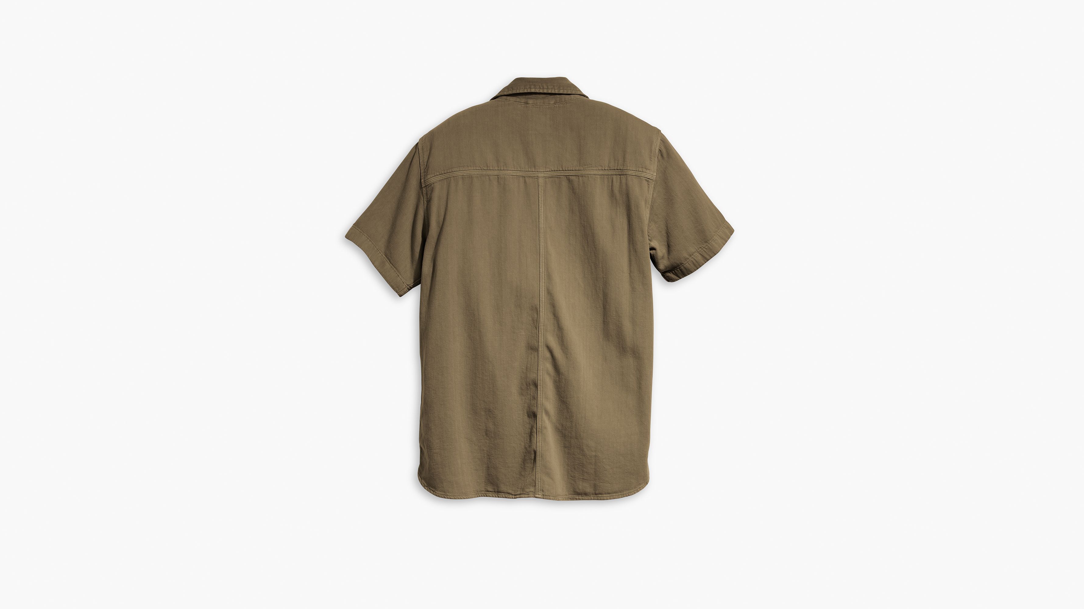 Chemise Worker manches courtes Auburn - Otter Natural Garment Dye - Marron