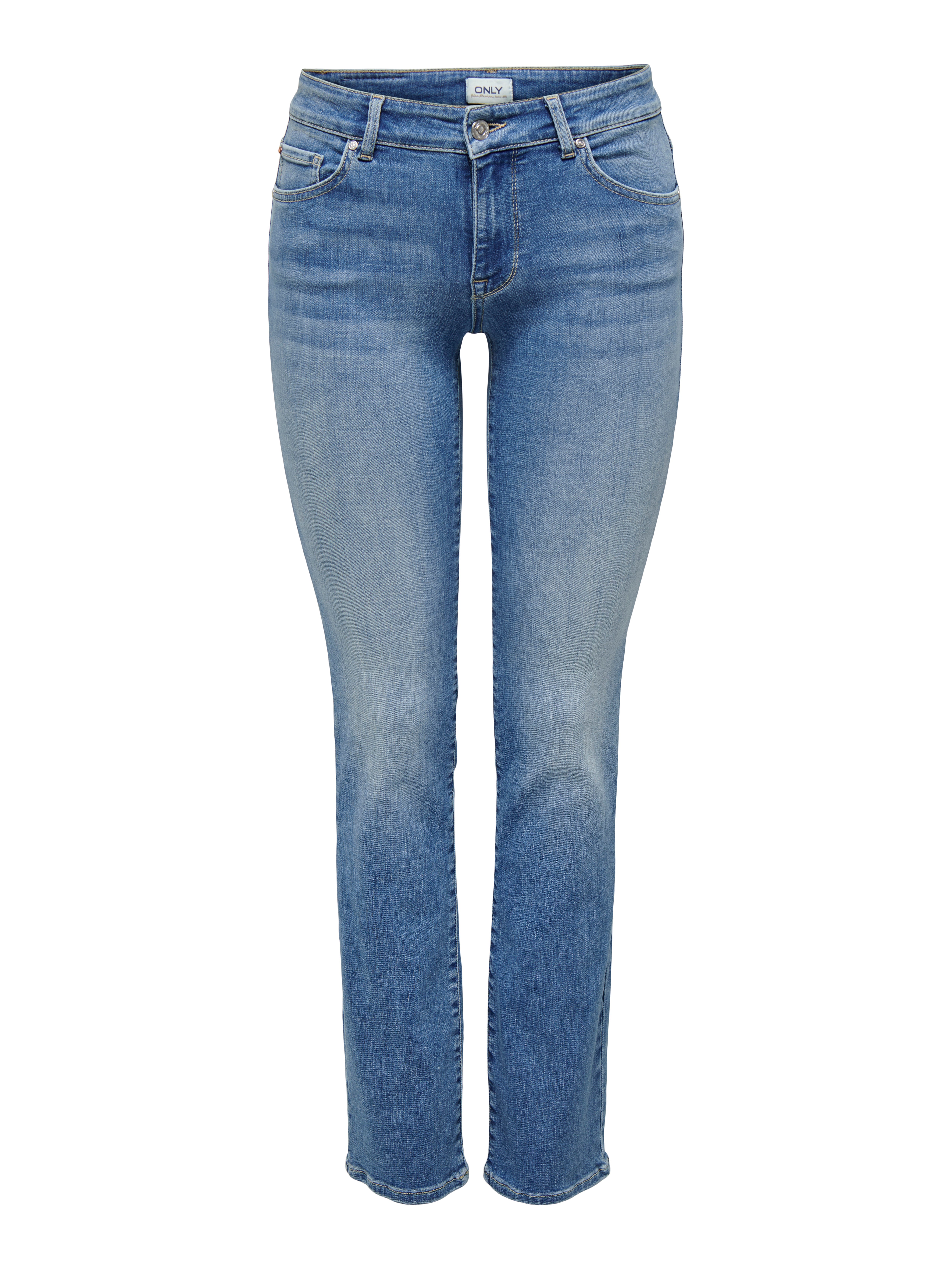 ONLALICIA Mittlere Taille Gerade geschnitten Jeans Medium Blue Denim