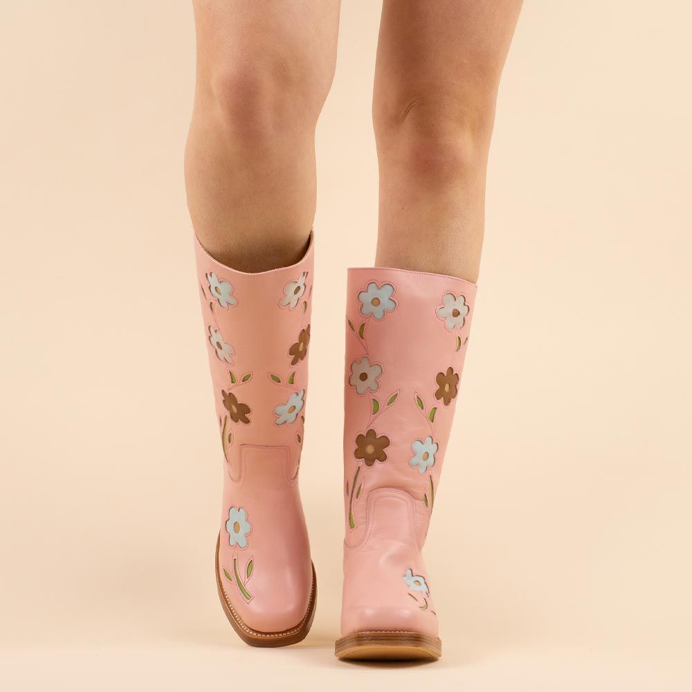 Sendra retro boots 4755 rosa roze