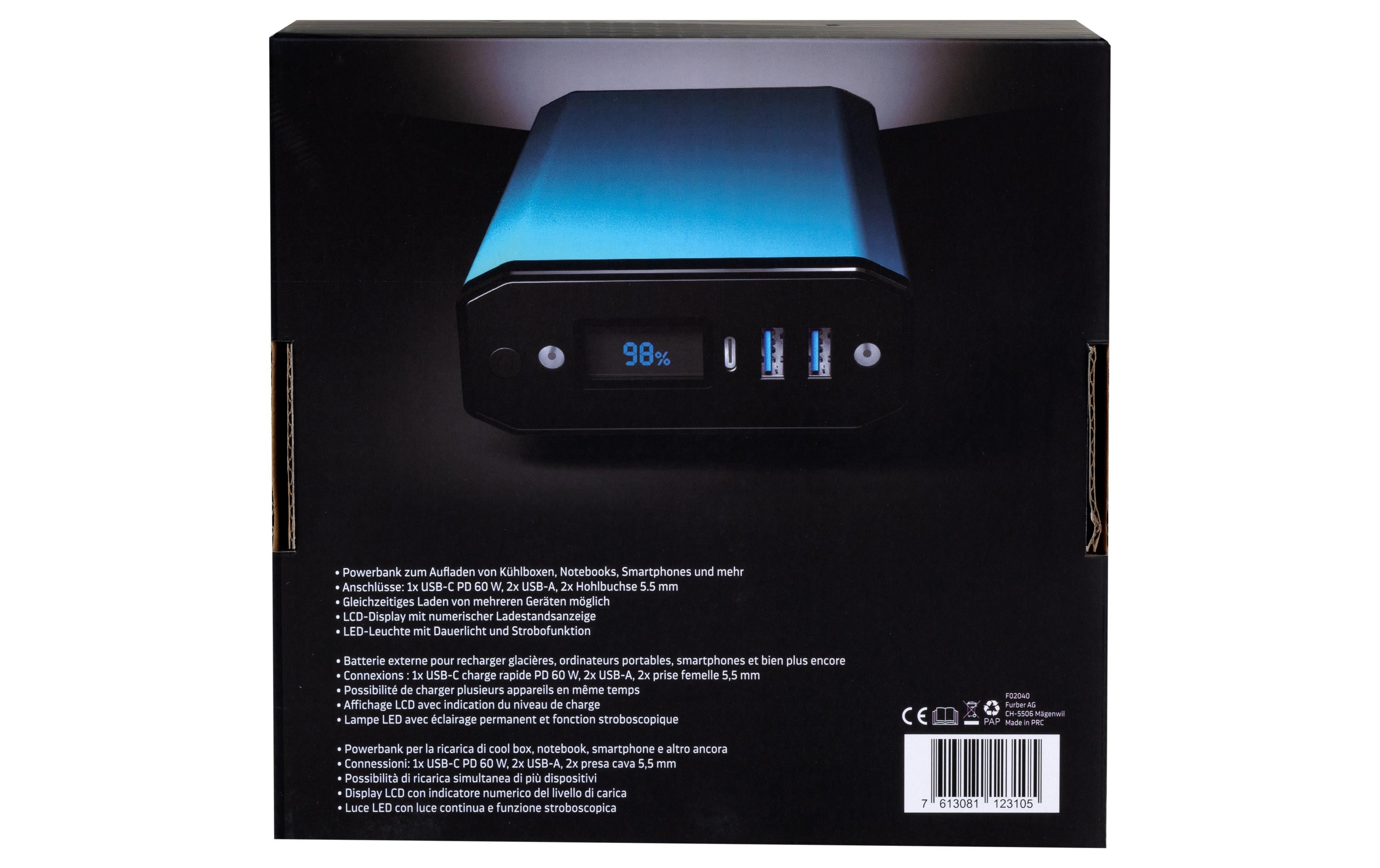 Kompressor-Kühlbox ACUX 18 mit Akku<br>Mobile Kühl- und Gefrierbox in einem