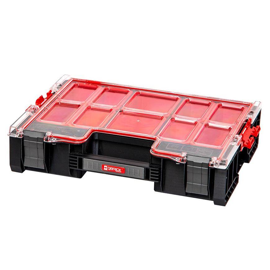 PROREGAL QBRICK Assortimentsdoos Pro HxBxD 36 x 45 x 11 cm 9 liter Met dekselgreep Met klemsluitingen Zwart