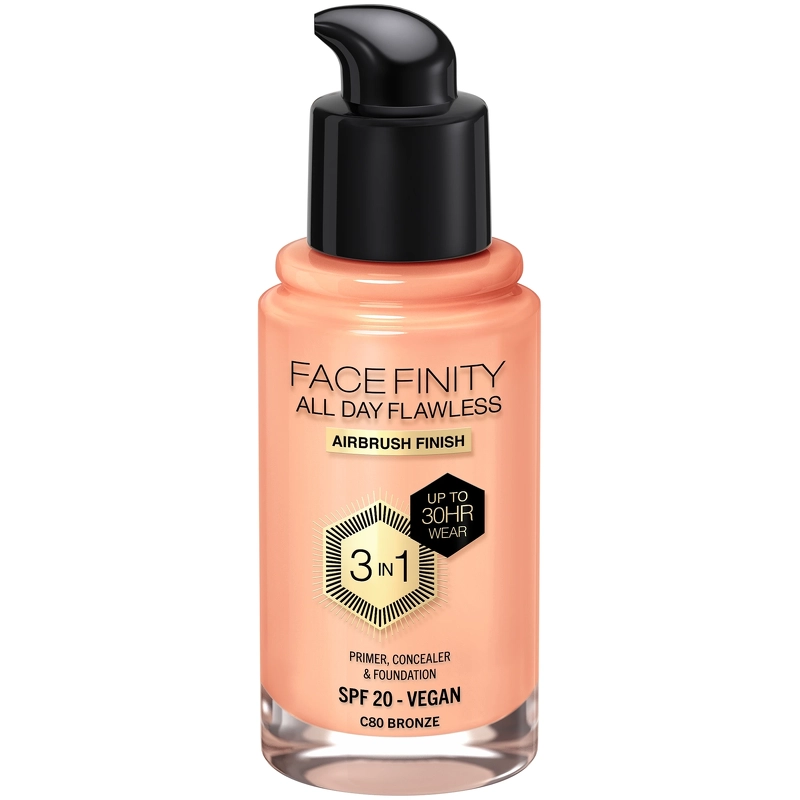 Max Factor All Day Flawles 3in1 Foundation - 080 Bronze