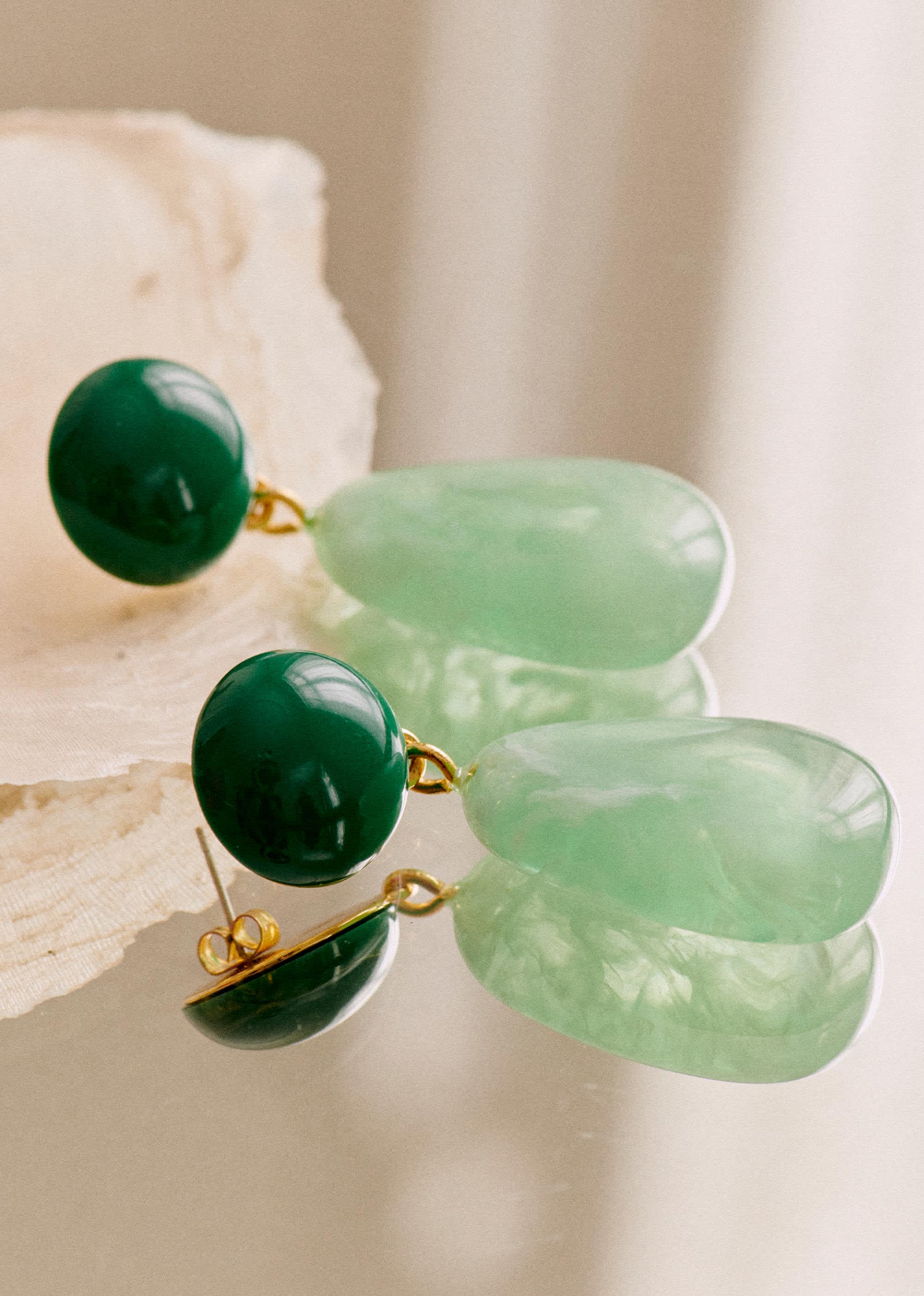 Boucles d'oreilles Lila - Vert givre - E-SHOP/BIJOUX Boucles d'Oreilles 5905795