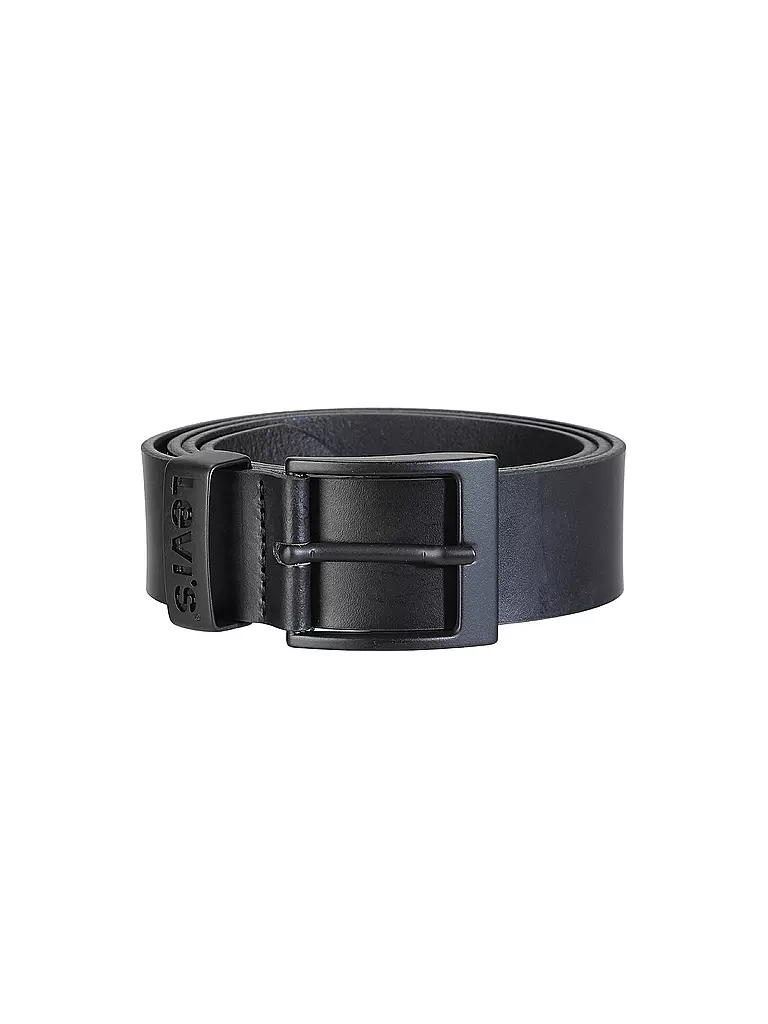 LEVI'S® Ledergürtel ASHLAND METAL schwarz