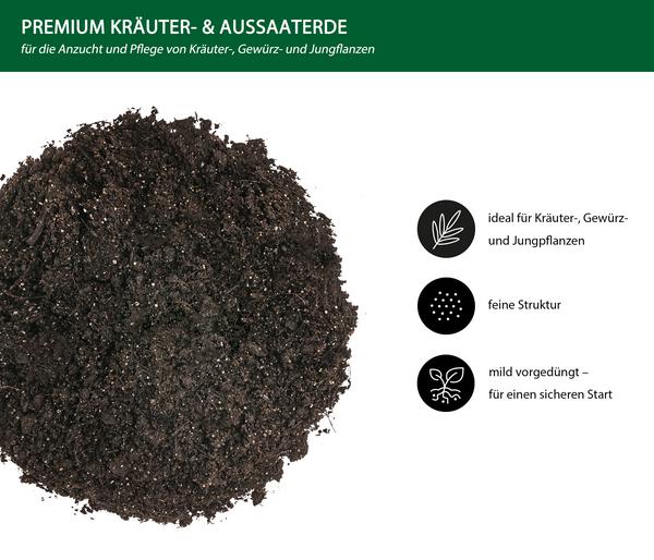 Dehner Premium Kräuter- & Aussaaterde, 120 x