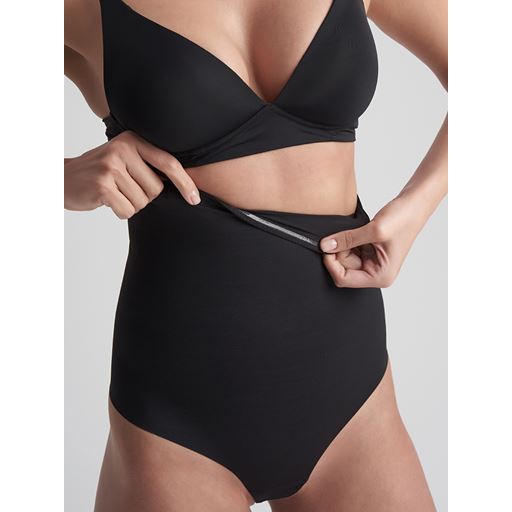 Bye Bra Sculpting High Waist Thong, Black, M