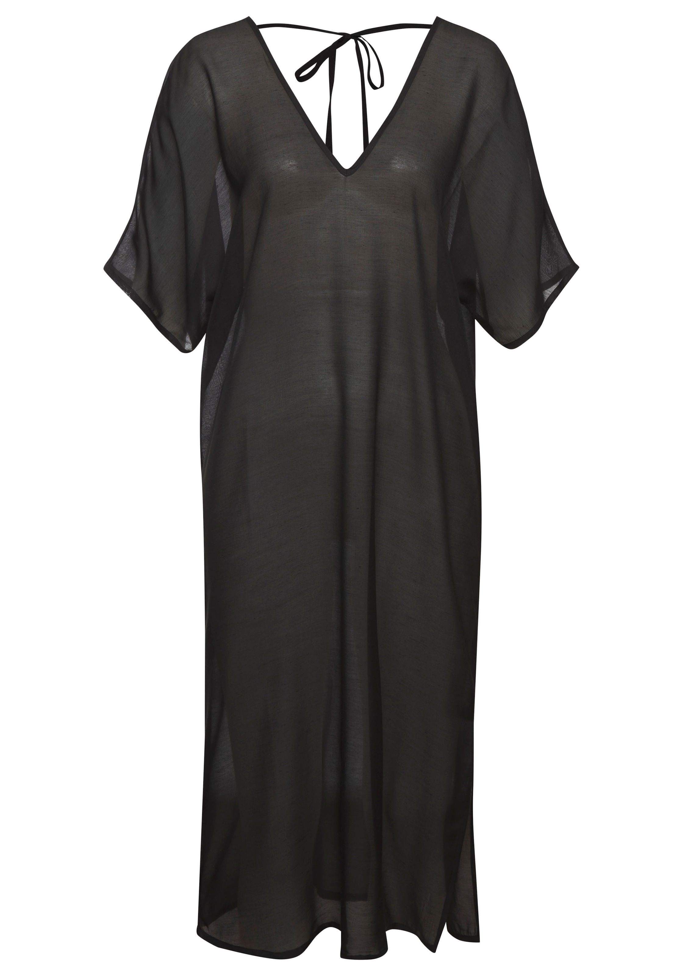 LASCANA Longtunika , aus leichter Chiffonware, Strandtunika