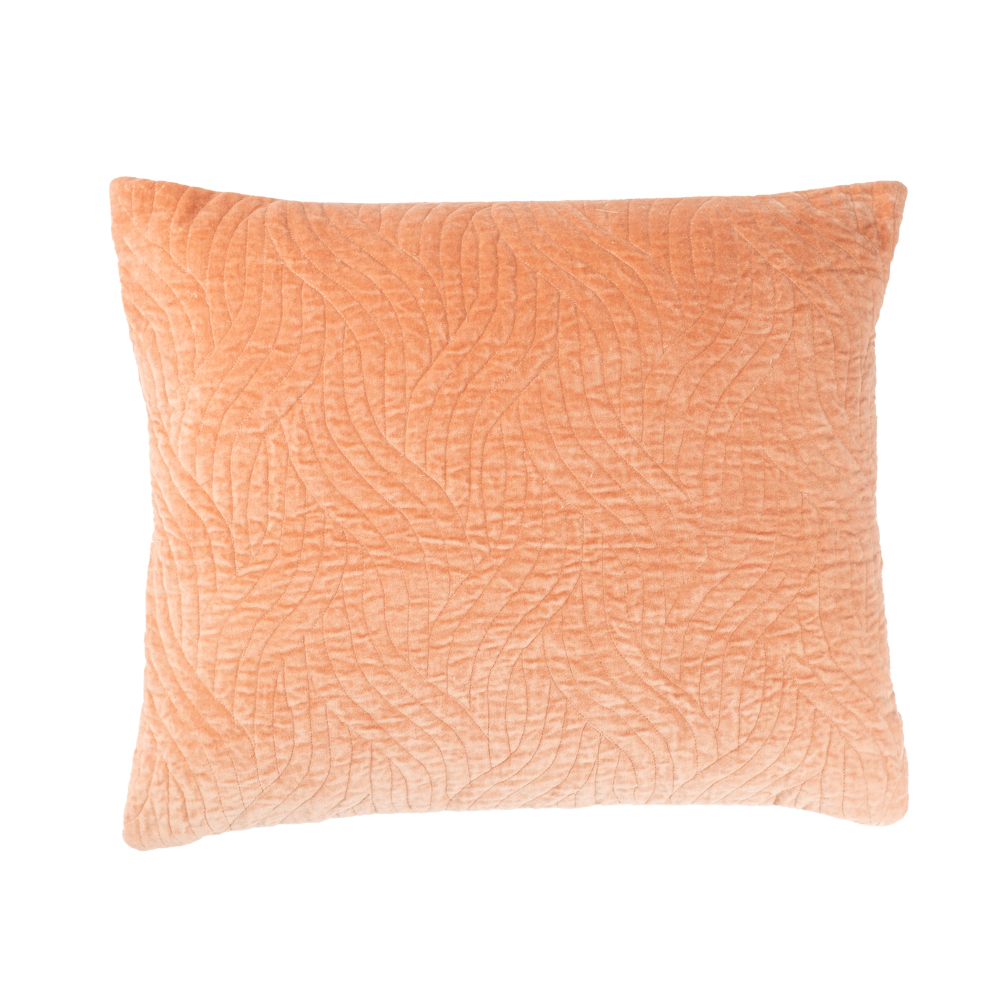 Sierkussen Curve velours flamingo 45x55 cm