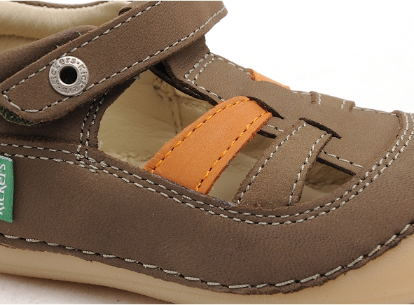 Kickers boots bottine bebe sushy garcon kaki