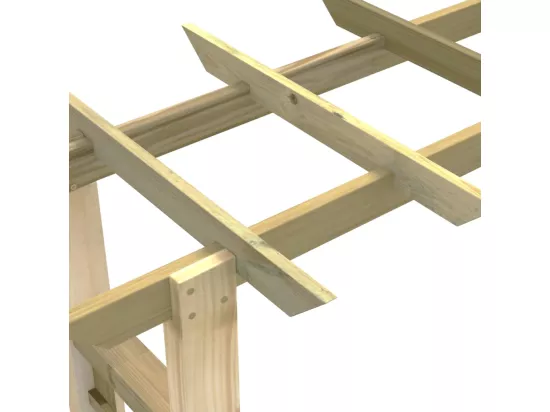 Arche pour rosiers 150 x 60 x 204 cm bois imprégné