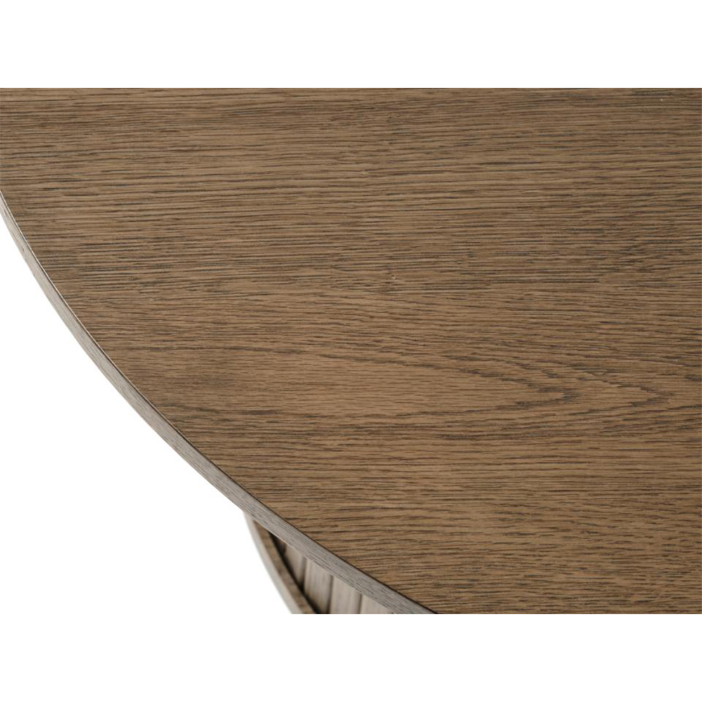 Salontafel Lenn rond Gerookt eiken