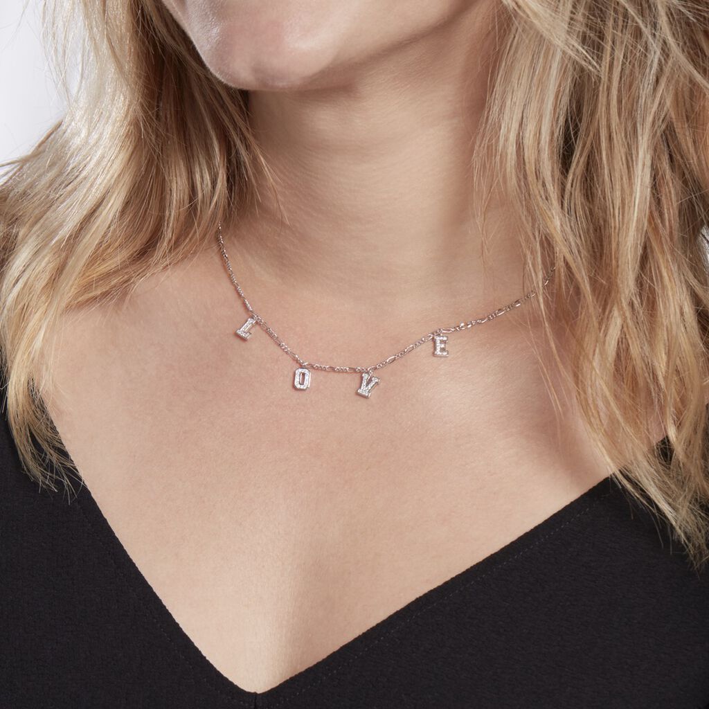 Collier Argent Cecilien Oxyde