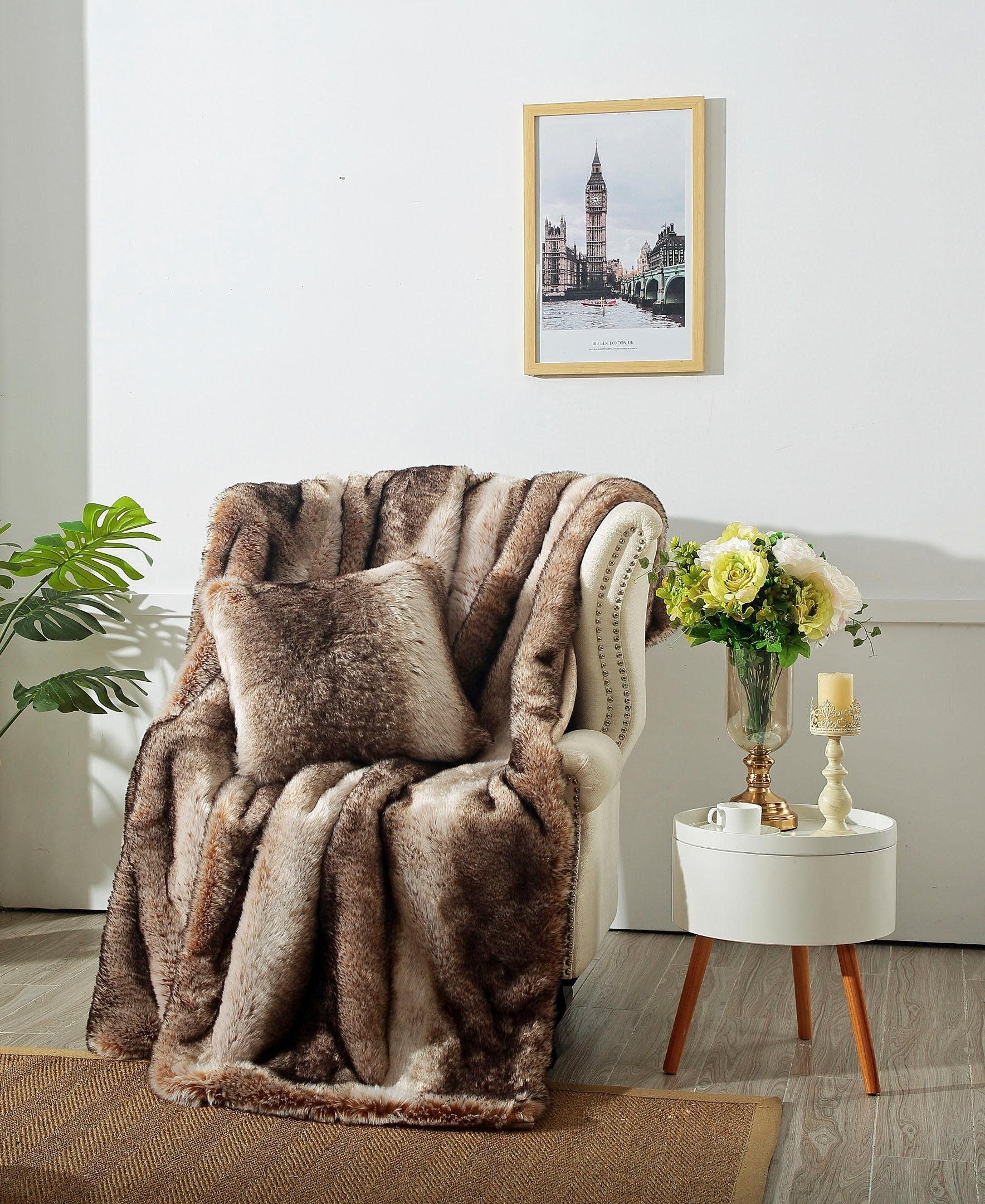 Star Home Textil Wohndecke »Nutria« besonders weich, Kuscheldecke
