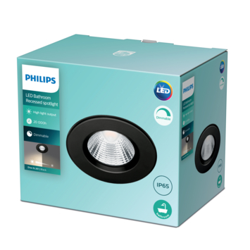 Philips inbouwspot Dive zwart 5,5W IP65