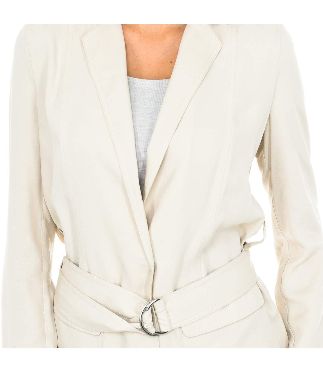 Women's Long Sleeve Belted Blazer 3Y5G51-5NYCZ