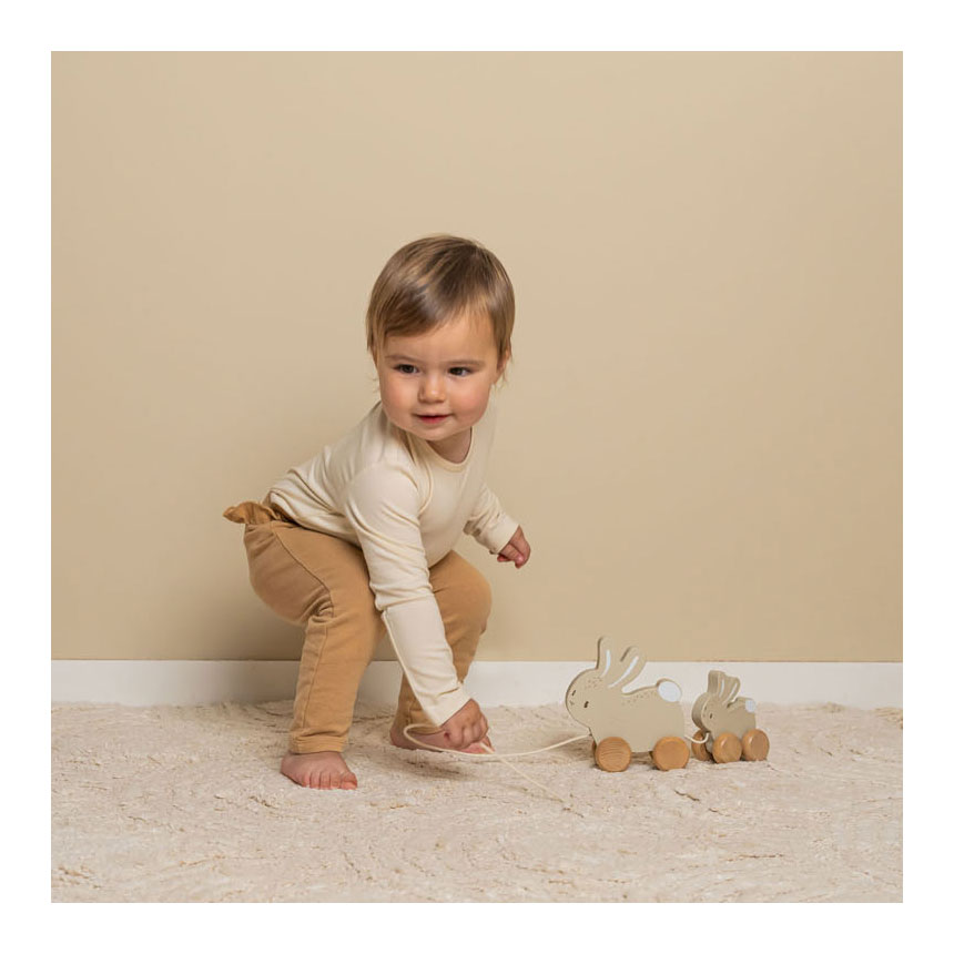 Little Dutch Houten Trekdier Konijnen Baby Bunny