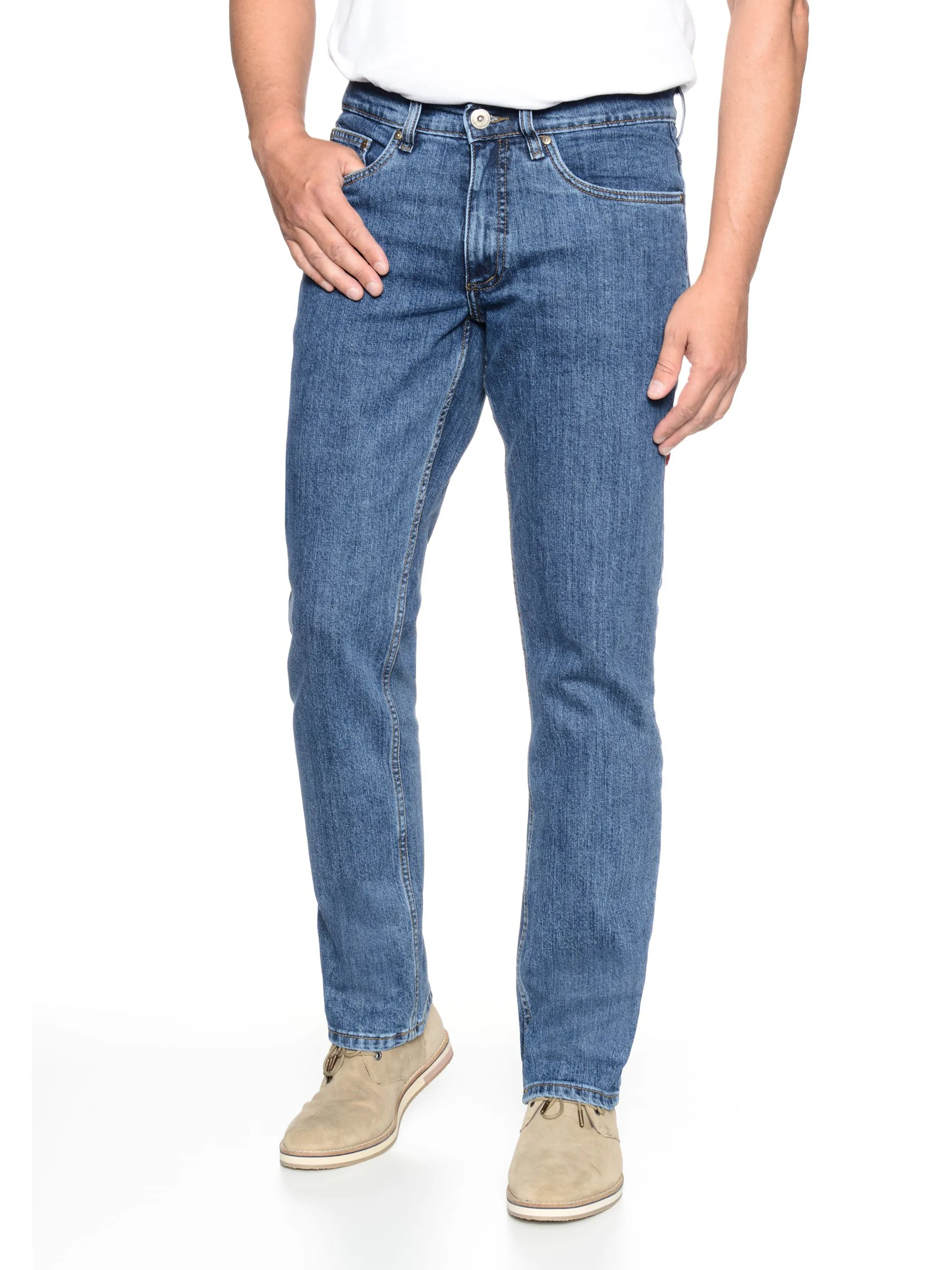 Herren Jeans Regular Straight Stretch