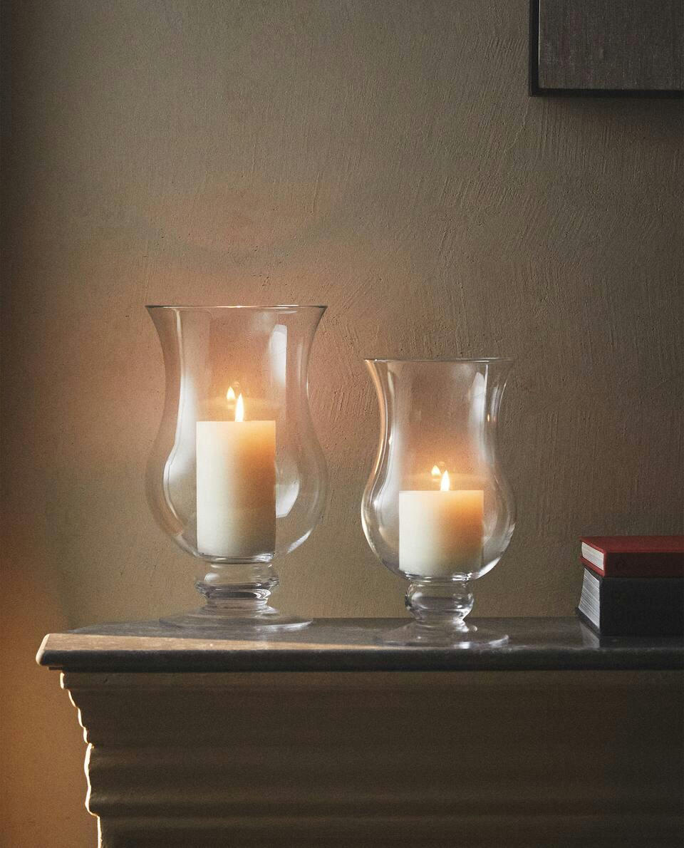 VASO DE VIDRO PARA VELAS