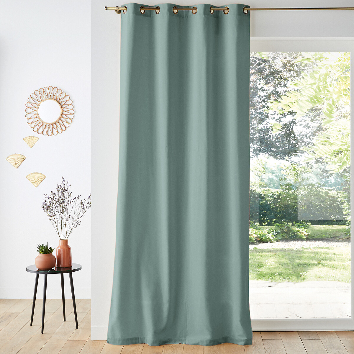 LA REDOUTE INTERIEURS<br>Cortina de veludo com ilhós Veludo