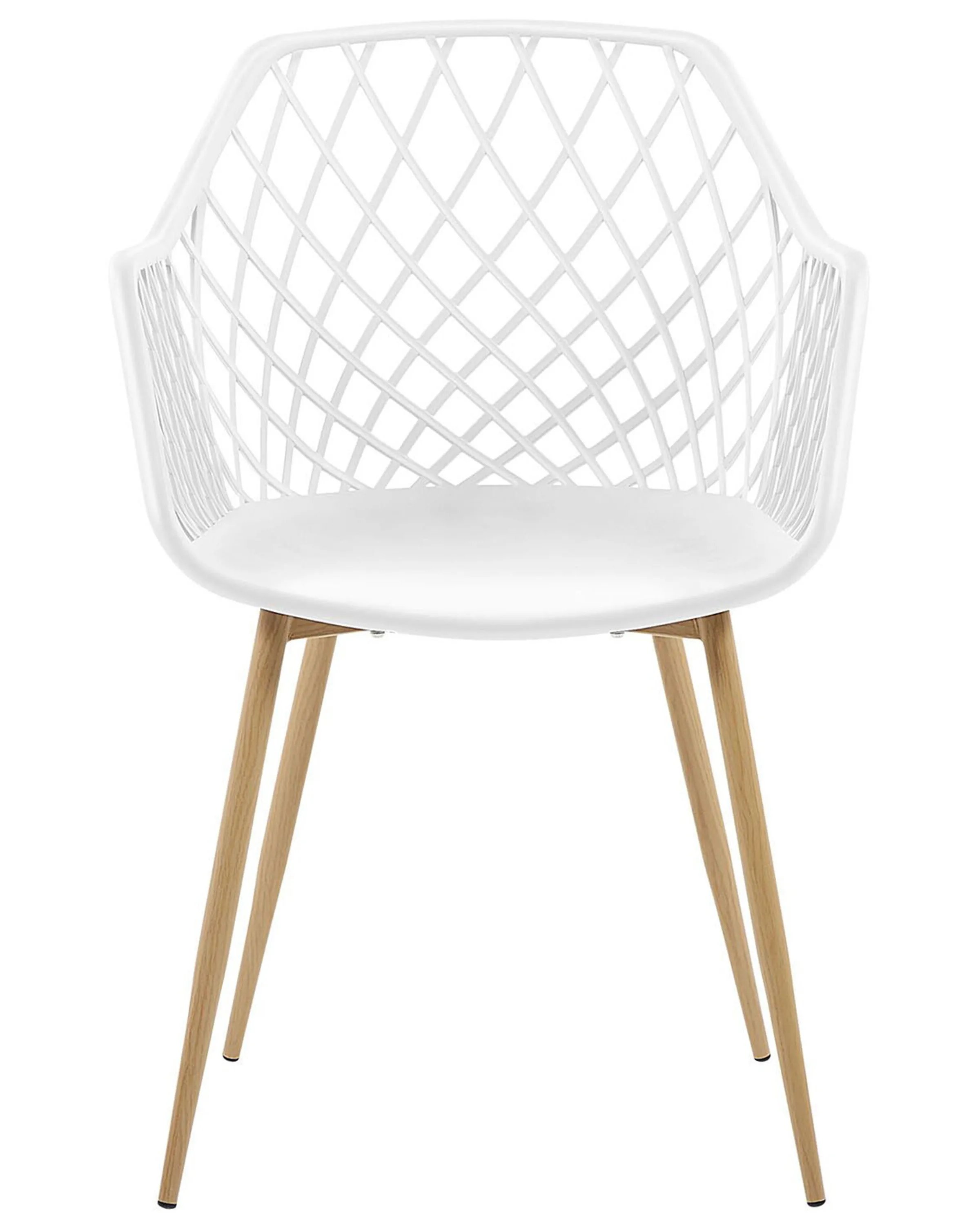 Set van 2 eetkamerstoelen NASHUA Wit