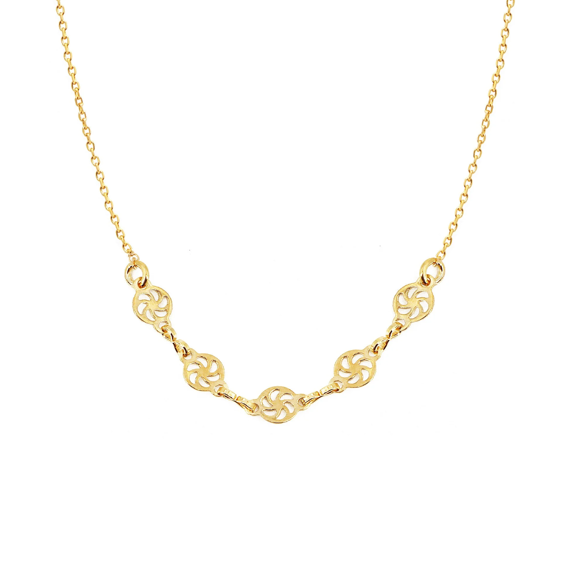 IRIS - Collier (intemporel) doré à l'or fin | Doré