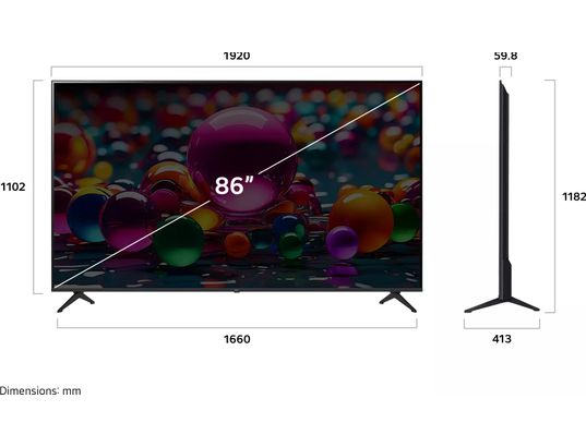 LG - TV LED 4K 217 cm 86UA75006LA