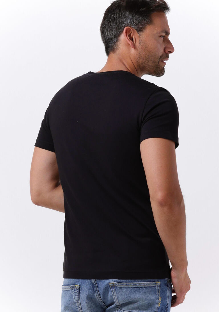CALVIN KLEIN zwarte calvin klein t-shirt chest institutional