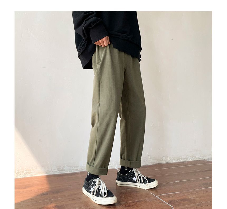 GRAYCIOUS - Cropped rechte broek met middelhoge taille