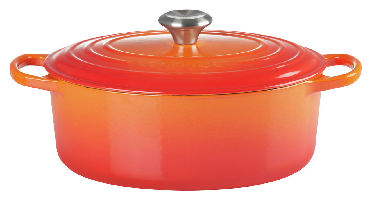 LE CREUSET Bräter oval 29 cm Ofenrot SIGNATURE