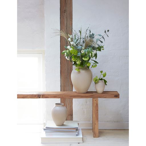 Knabstrup Riflet Vase, Sand
