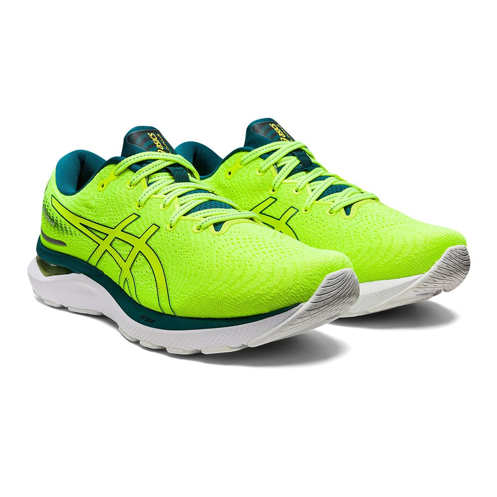 Asics GEL-CUMULUS 24 - Chaussures running Homme safety yellow/velvet pine