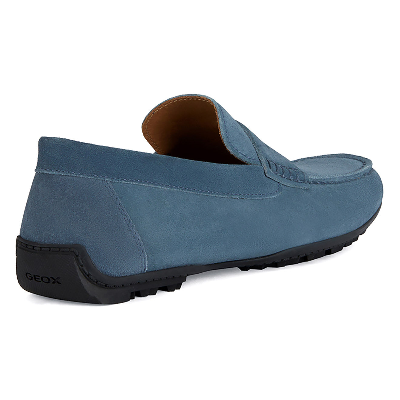 Geox Mocassins en Velours de Cuir Kosmopolis bleus
