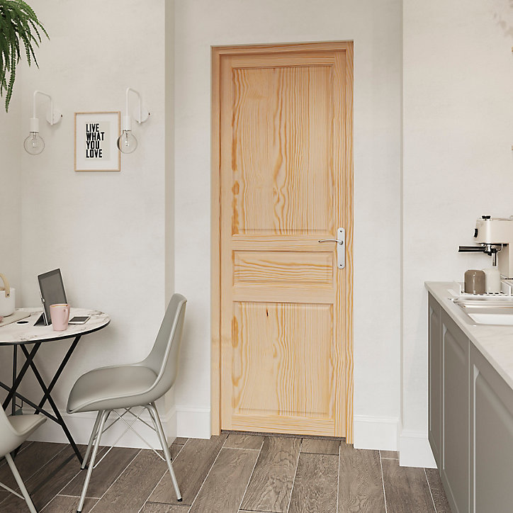 Bloc-porte Ordesa pin H.204 x l.83 cm, poussant droit