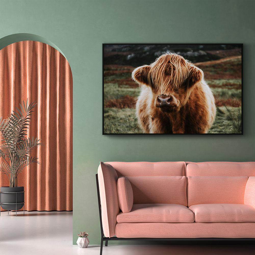 Walljar canvas schilderij - Schotse Hooglander Canvas schilderij - 80 x 120 cm