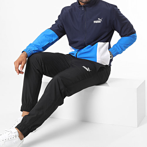 Ensemble De Survetement 675966 Noir Bleu Roi Bleu Marine
