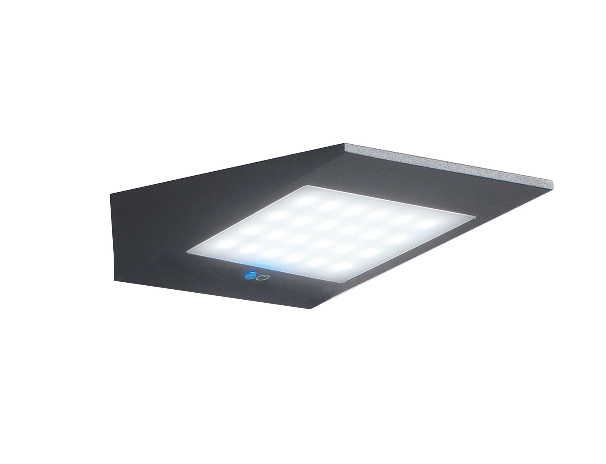 Zafferano zonne-energie wandlamp antraciet