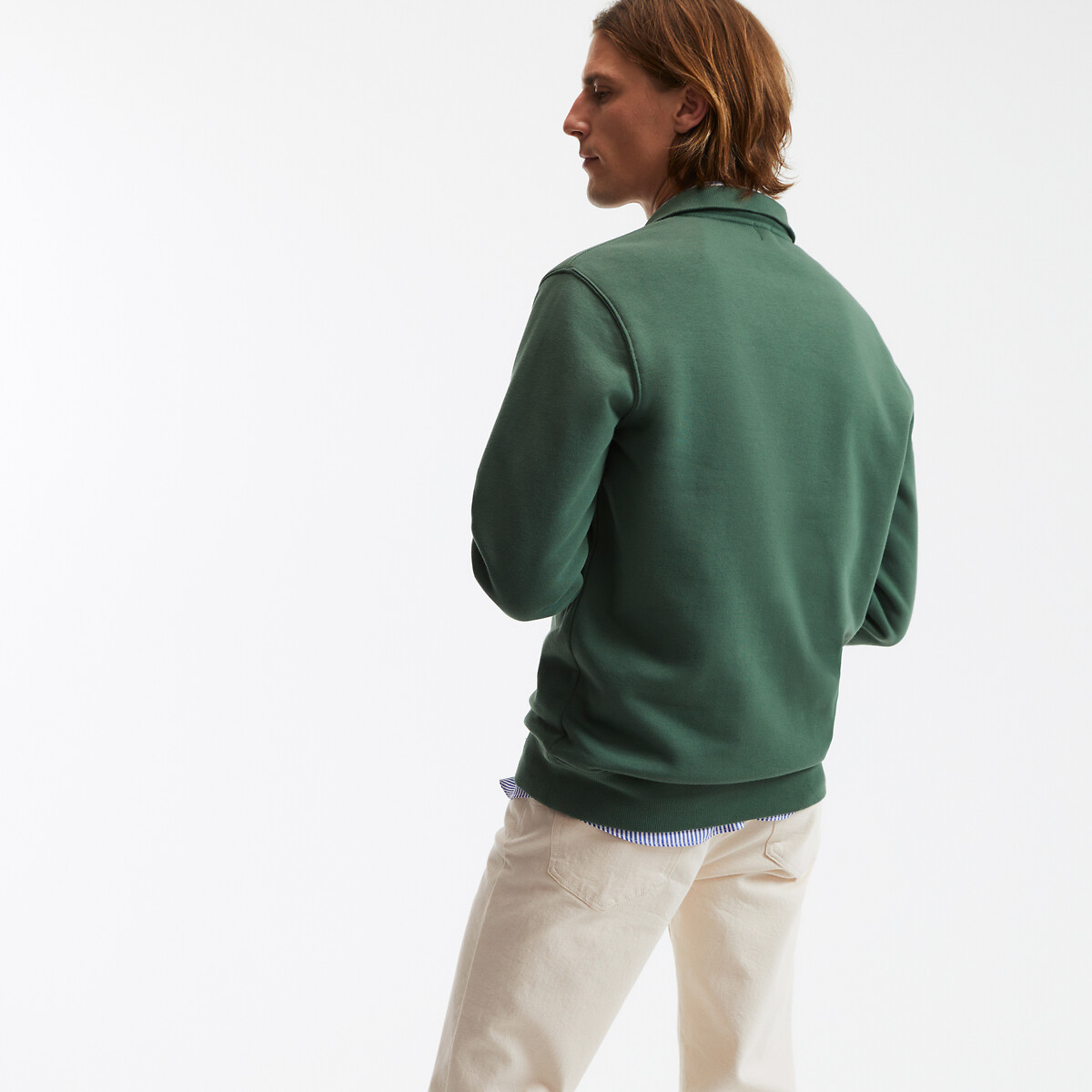 COLEÇÃO LA REDOUTE<br>Suéter com zíper e gola marinheiro