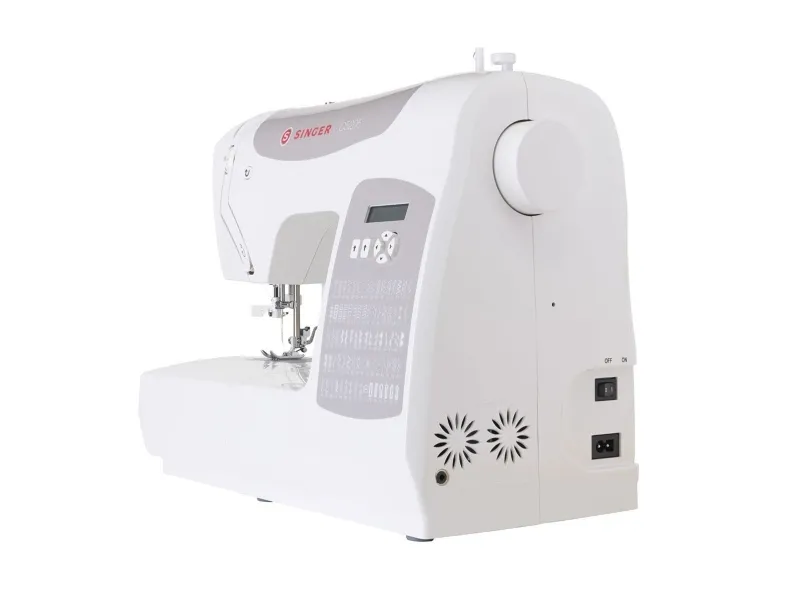 Singer C5205GR - Symaskine - 80 søm - 6 et-trins knaphuller - LCD display - grå