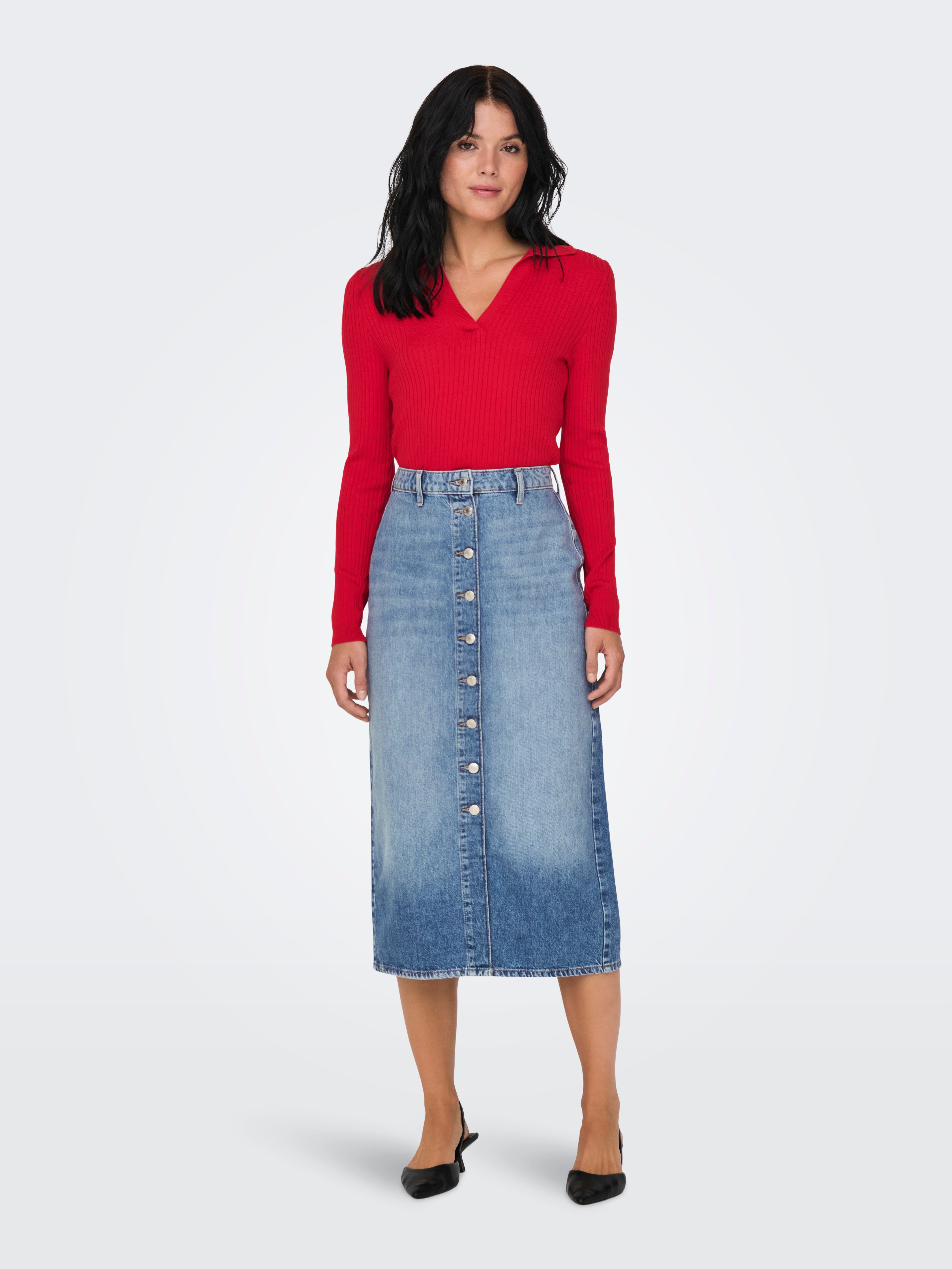 ONLCECE Jeansrock Medium Blue Denim