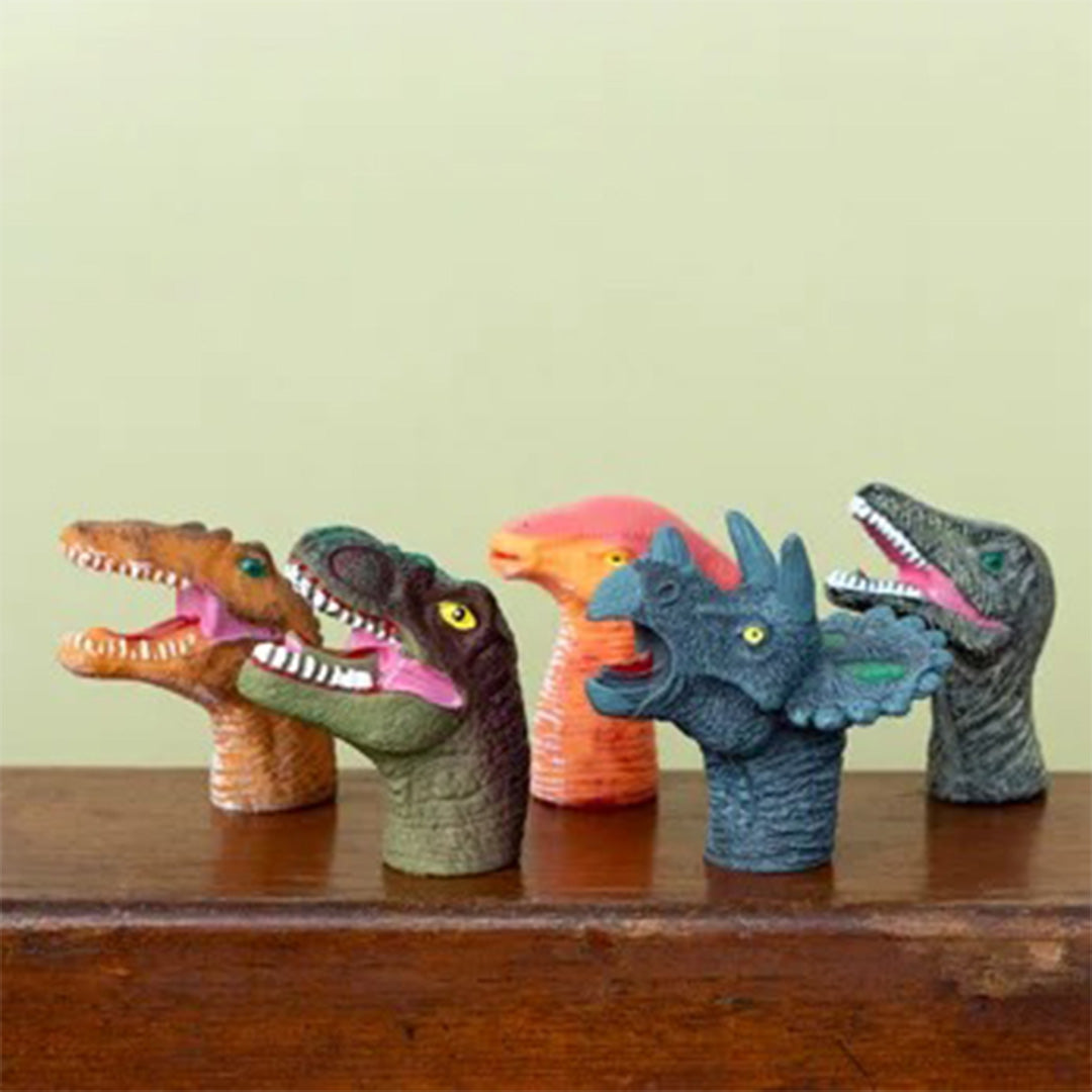 rex london vingerpoppetjes - dinosaur - 5st