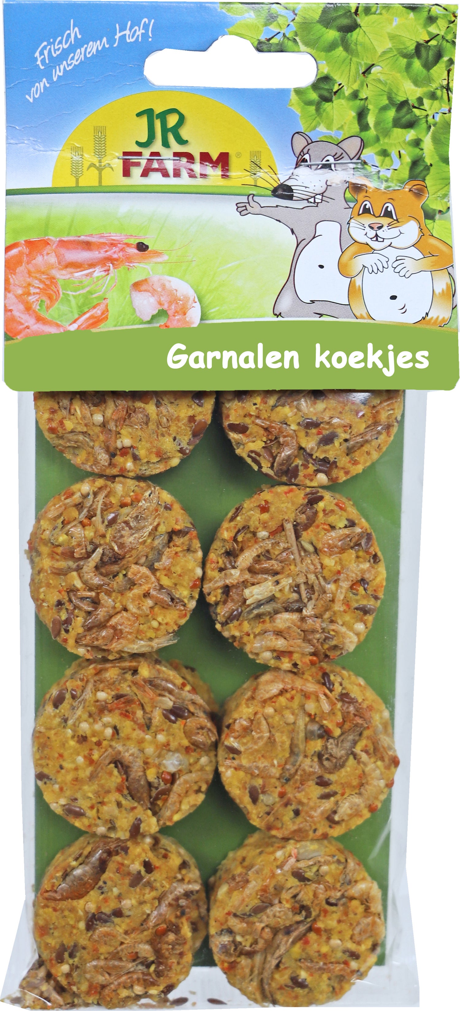 JR Farm knaagdierensnacks volkoren garnalen koekjes 80 g