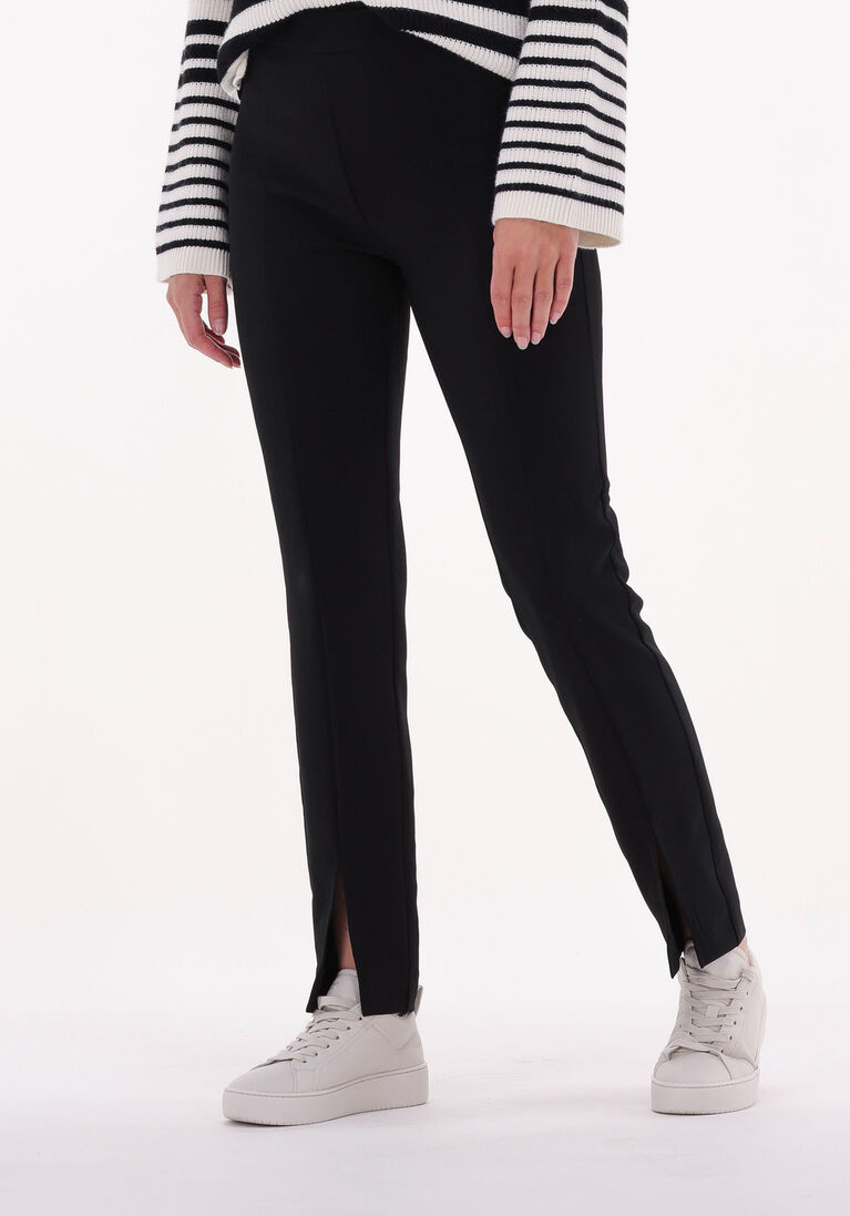SECOND FEMALE zwarte second female pantalon fique trousers