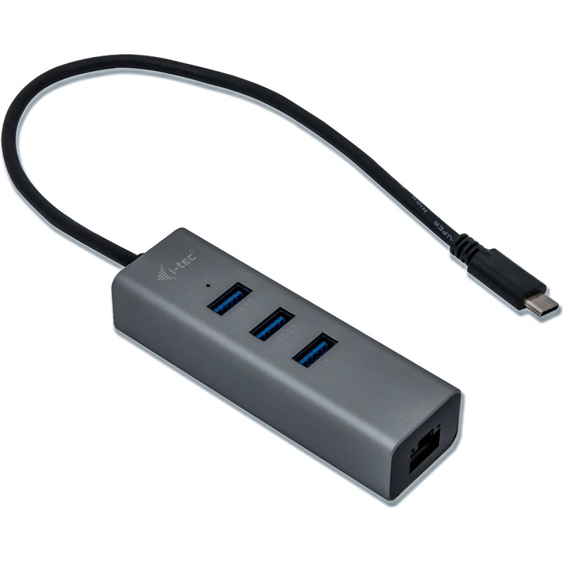 i-tec Metal USB-C HUB 3 Port + Gigabit Ethernet Adapter