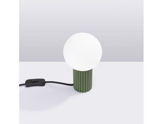 SOLLUX LIGHTING - Lampe à poser halo vert olive