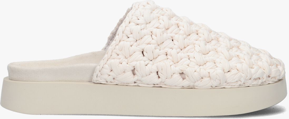 INUIKII witte inuikii muiltjes knitted clog
