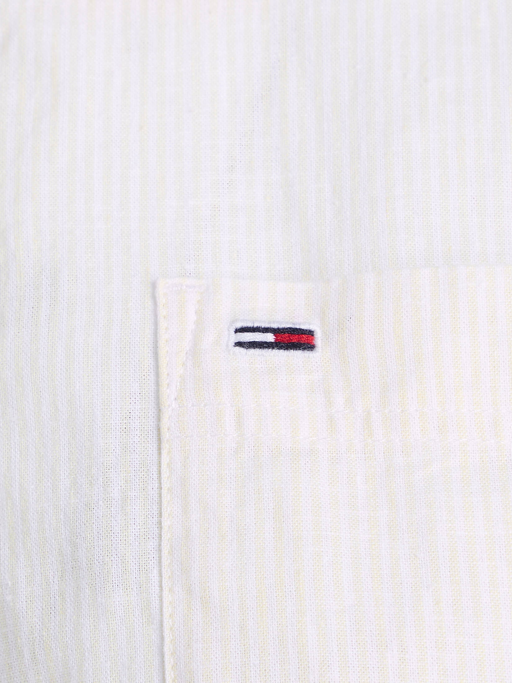 Tommy Jeans| Damen Hemdbluse TJW BOXY STRIPE LINEN SHIRT Langarm