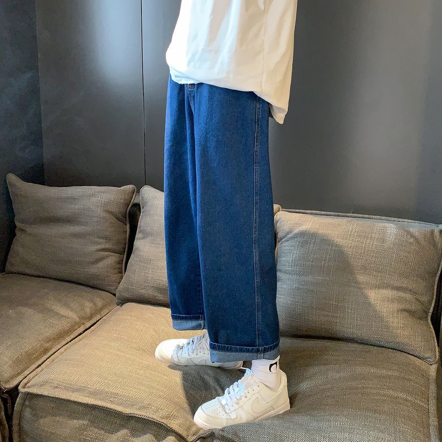 Ayuyel - Cropped Straight Leg Jeans