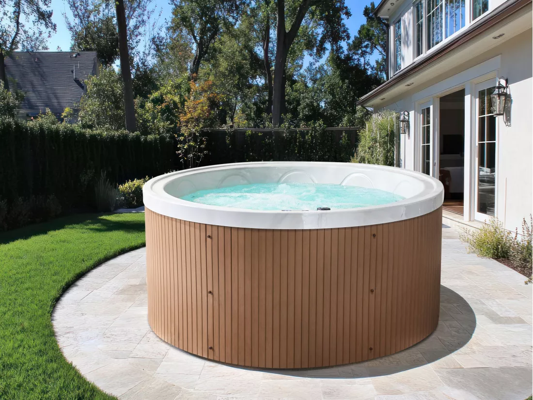 Spa d'extérieur avec LED MARFIL Blanc
