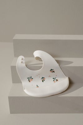 LIEWOOD Tilda Smekke med Trykk Silikon 2-Pack, Peach/Sea Shell
